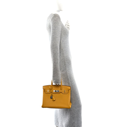 Hermes Togo BIRKIN 30 Jaune Ambre 2 of 12