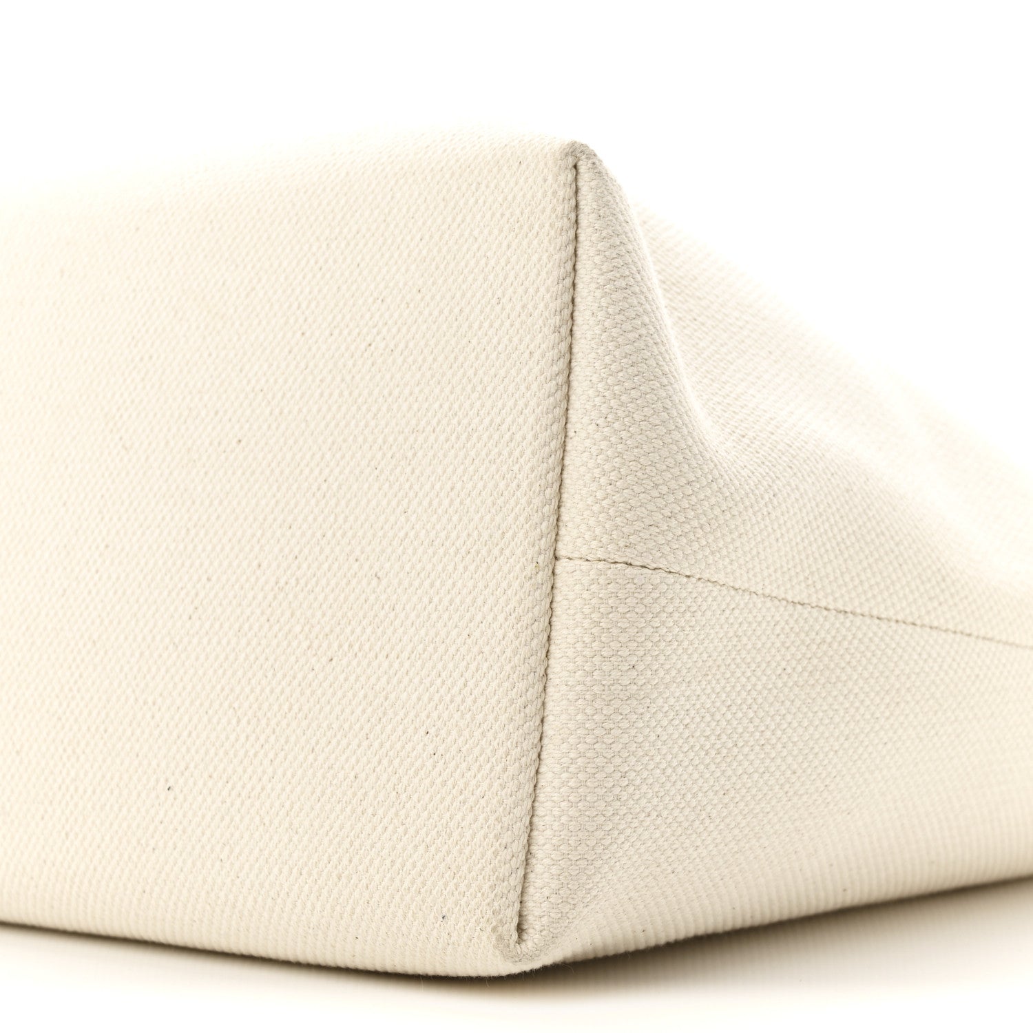 Celine Canvas Calfskin Horizontal Cabas Natural Tan 10 of 11