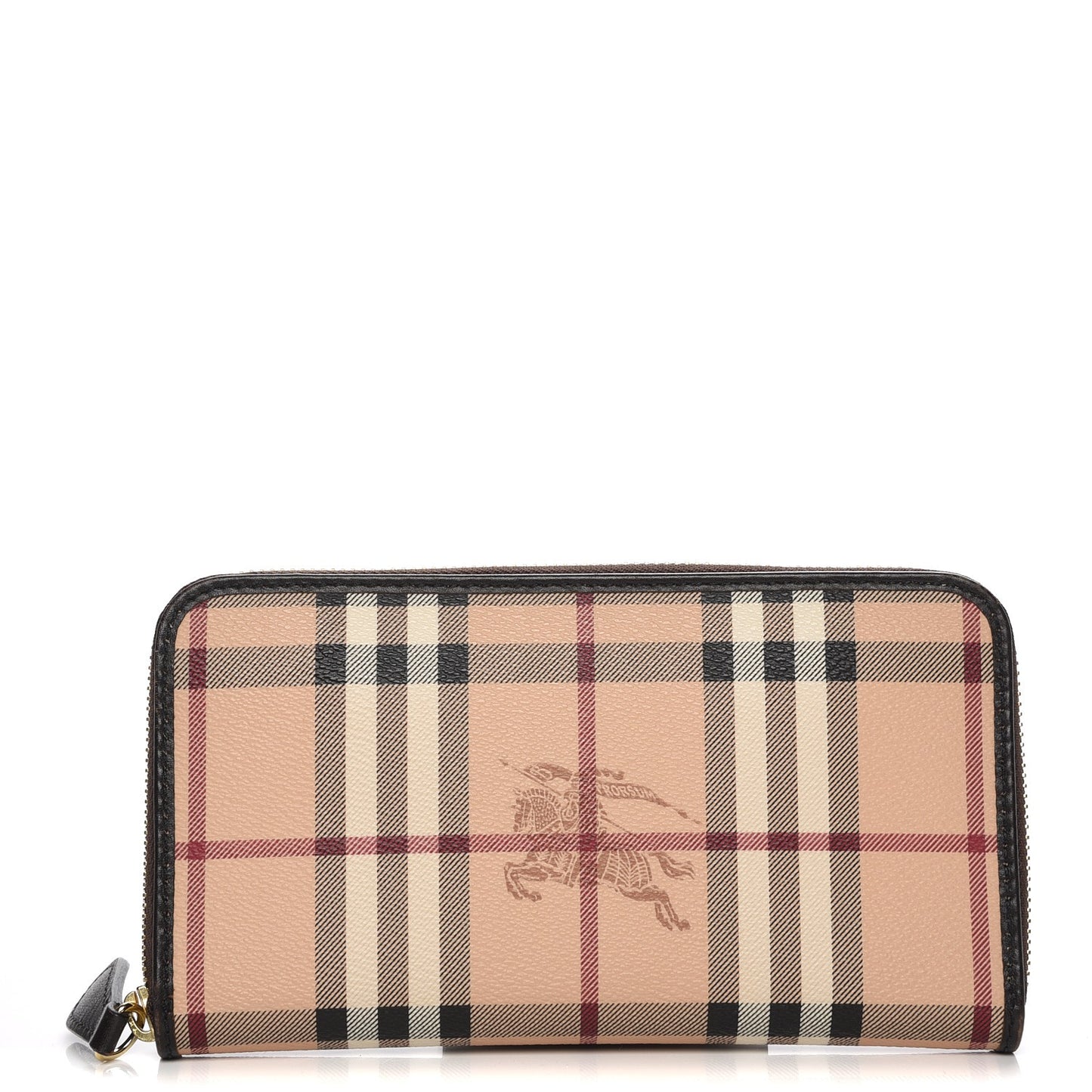 Haymarket Check Large Ziggy Zip Around Wallet Chocolate