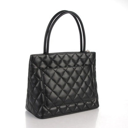 Chanel Caviar Quilted Medallion Tote Black 3 of 7