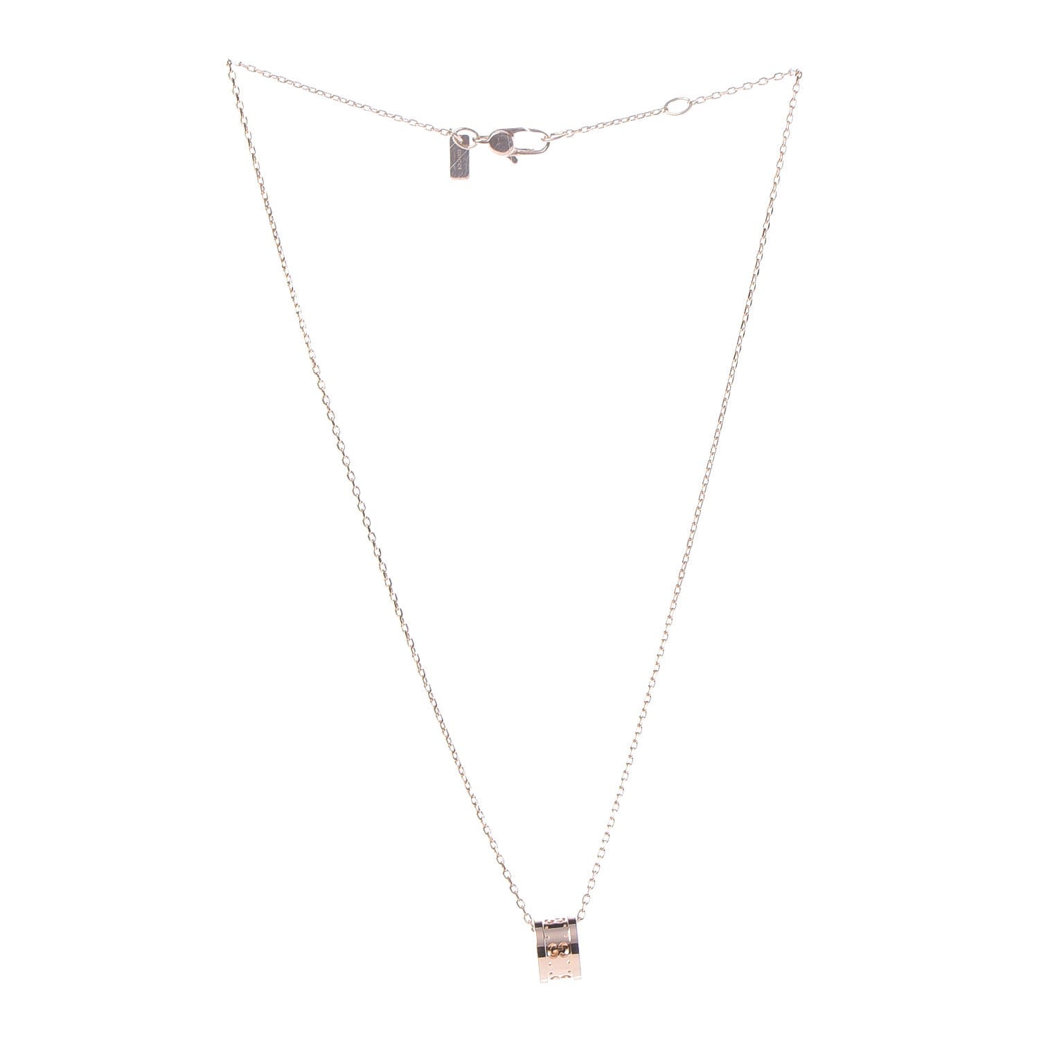 Gucci 18K Rose Gold Icon Twirl Necklace 3 of 8