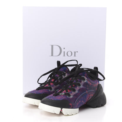 Christian Dior Technical Fabric Rubber Womens Fireworks D-Connect Sneakers 36.5 Deep Blue Pink 11 of 11