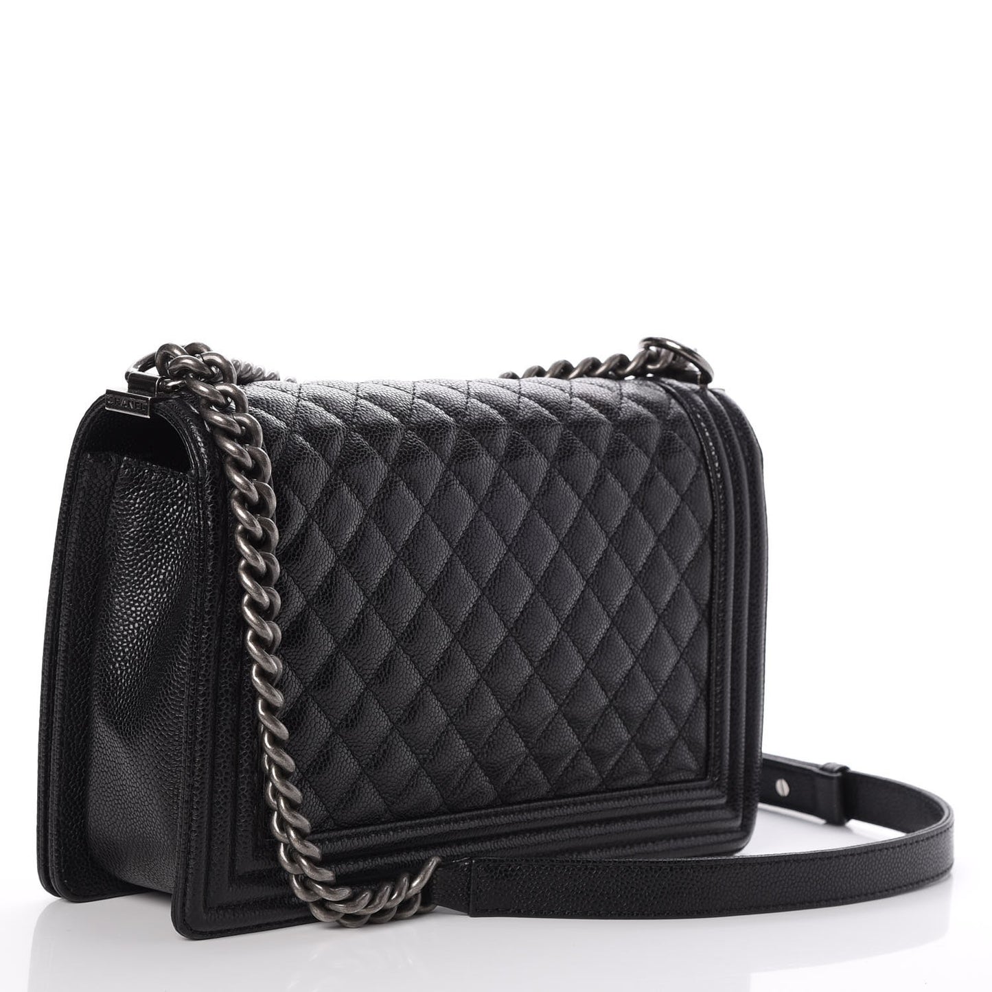 Caviar Quilted New Medium Boy Flap Black