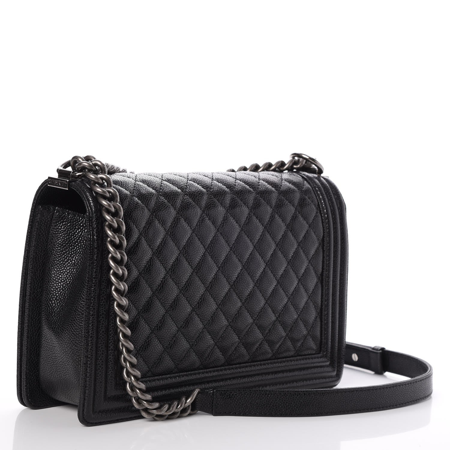 Chanel Caviar Quilted New Medium Boy Flap Black 3 of 8