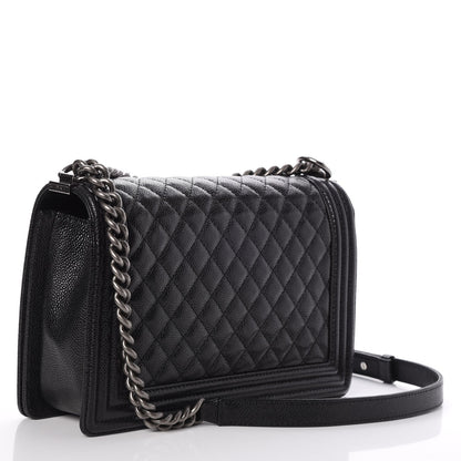 Chanel Caviar Quilted New Medium Boy Flap Black 3 of 8