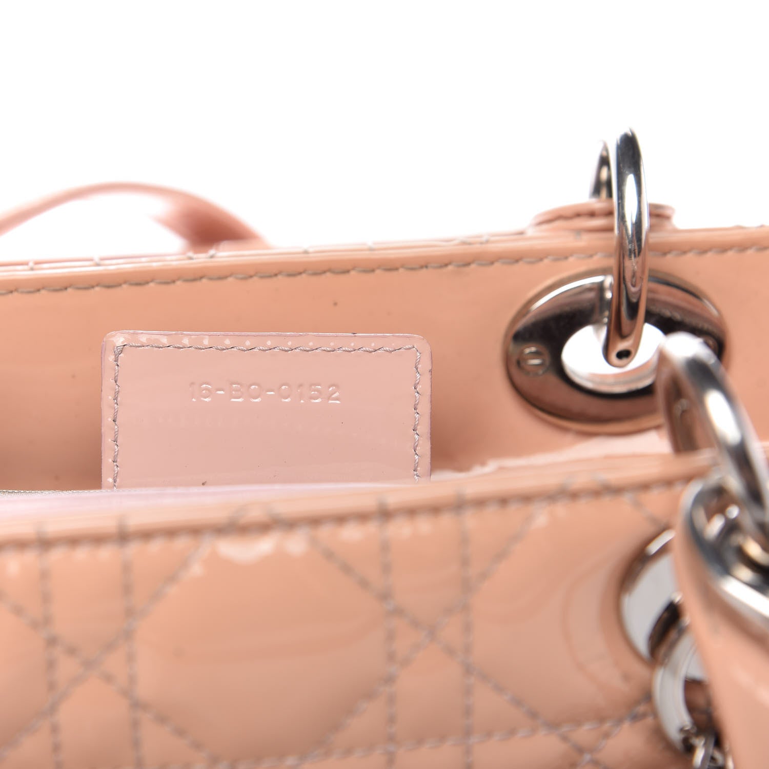 Christian Dior Patent Cannage Large Lady Dior Light Pink 9 of 15