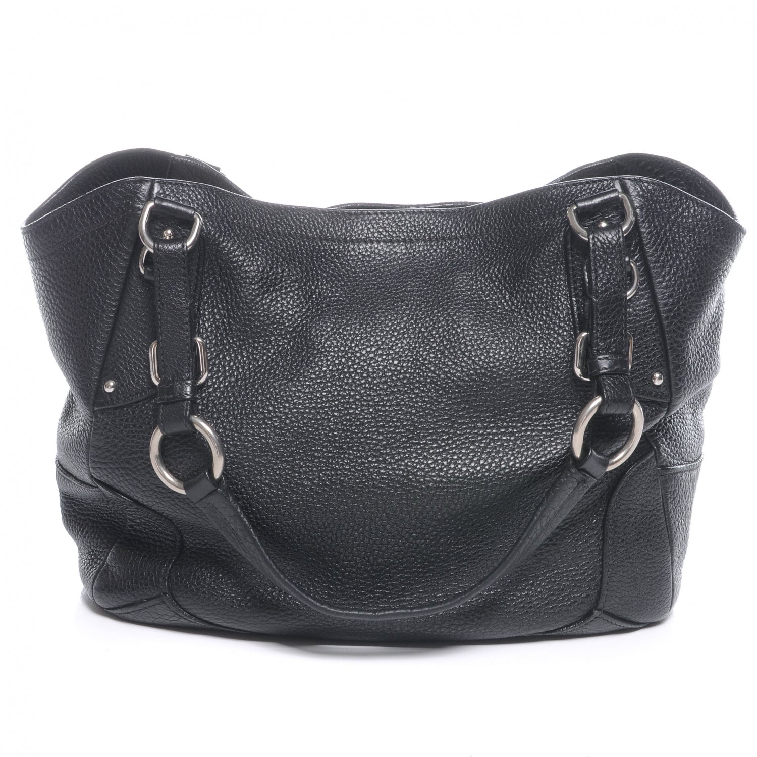 Prada Vitello Daino Shoulder Bag Black 3 of 9