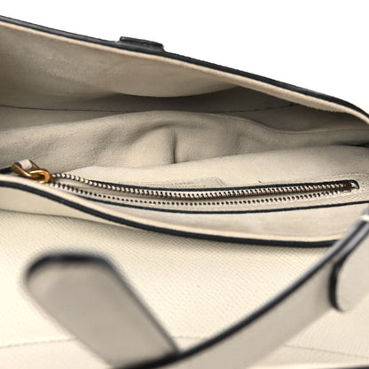 Christian Dior Grained Calfskin Saddle Bag White 4 of 11