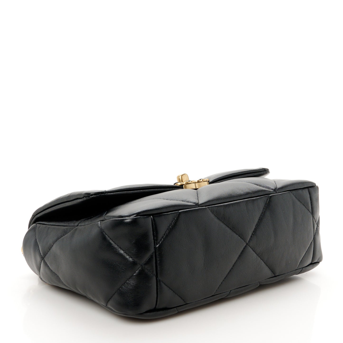 Lambskin Quilted Medium Chanel 19 Flap Black
