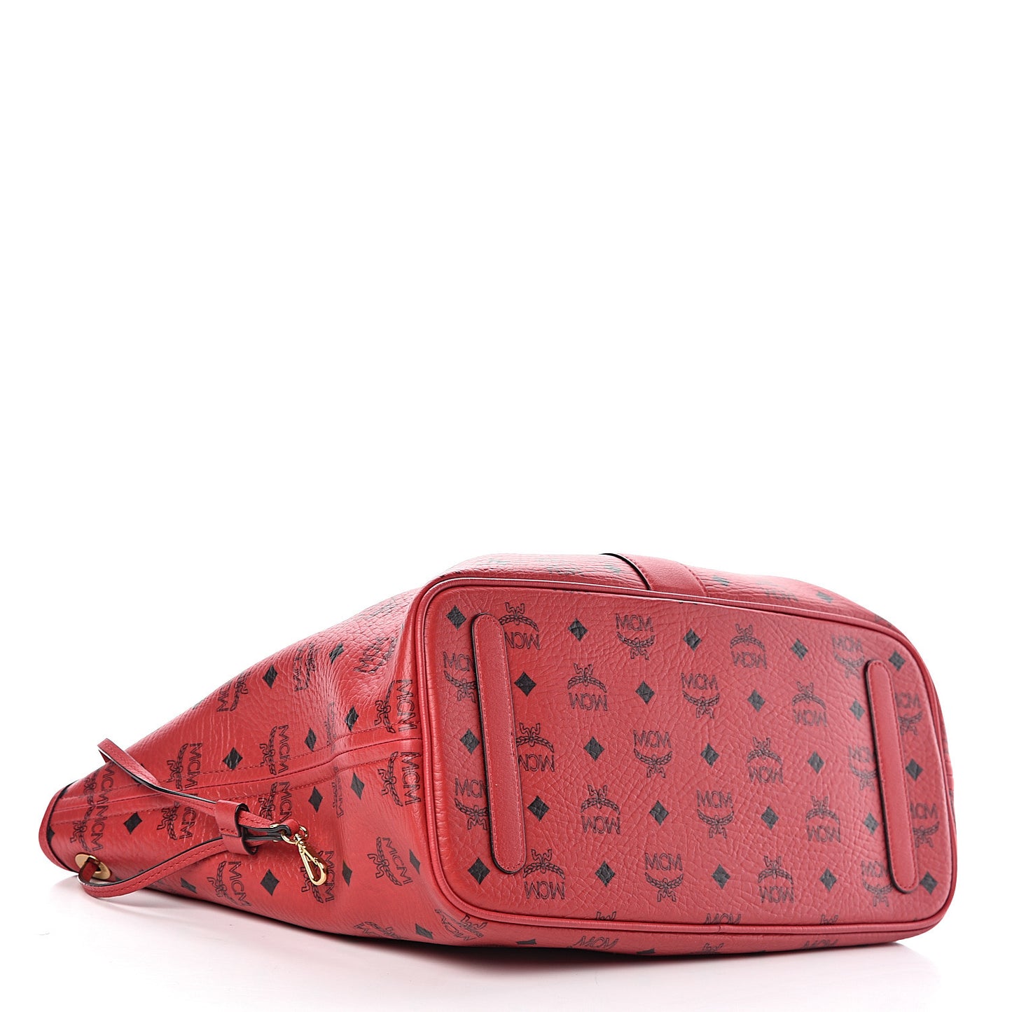Visetos Medium Liz Reversible Shopper Tote Ruby Red