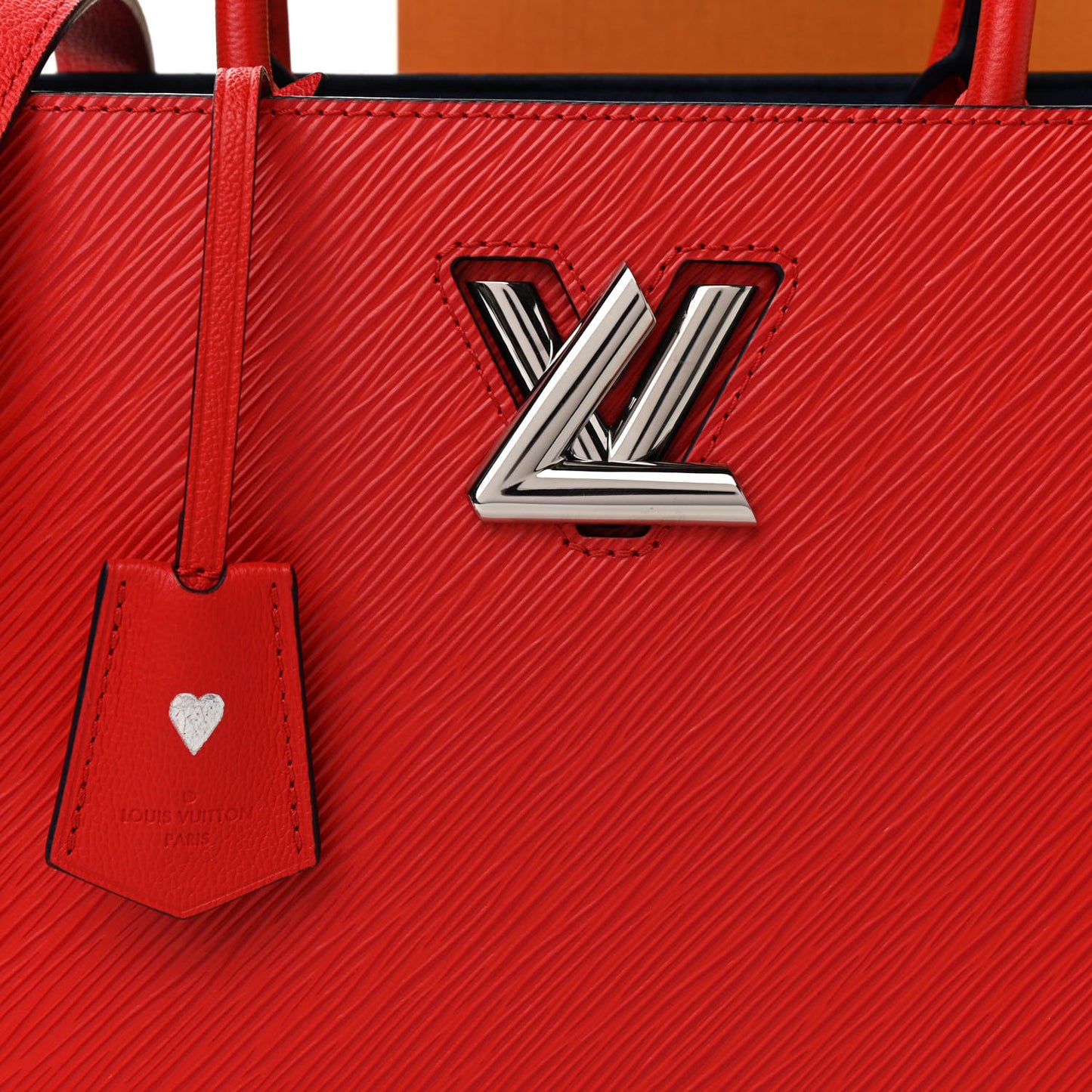 Epi Twist Tote Coquelicot