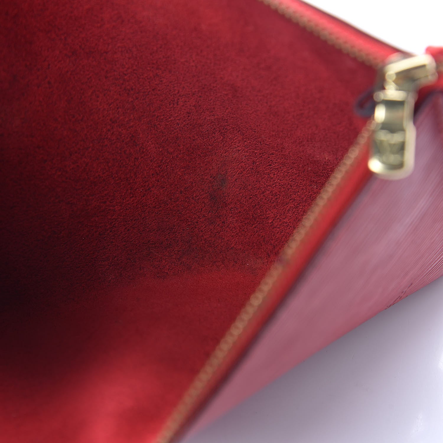 Louis Vuitton Epi Pochette Accessories 24 Castillan Red 7 of 10