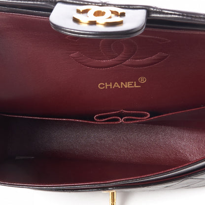 Chanel Lambskin Quilted Medium Double Flap Black 4 of 9
