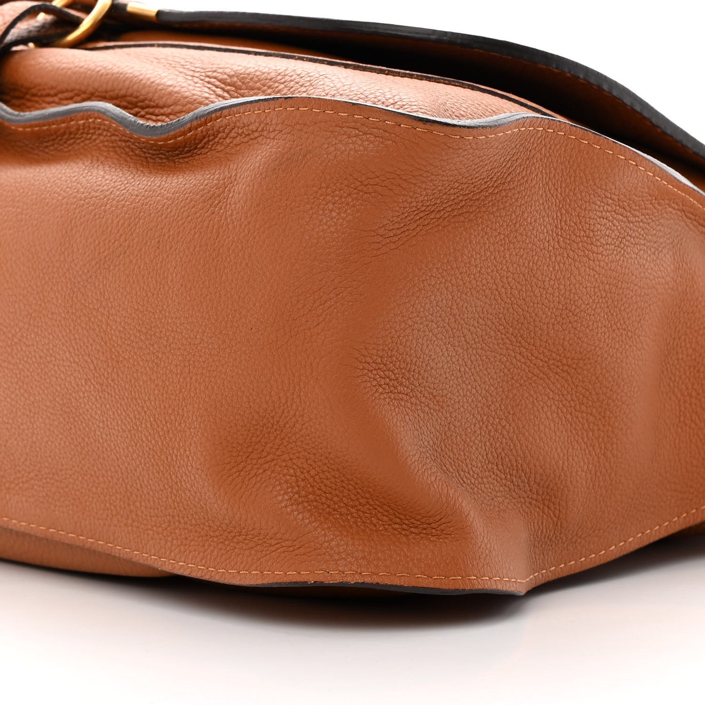 Calfskin Large Marcie Satchel Tan