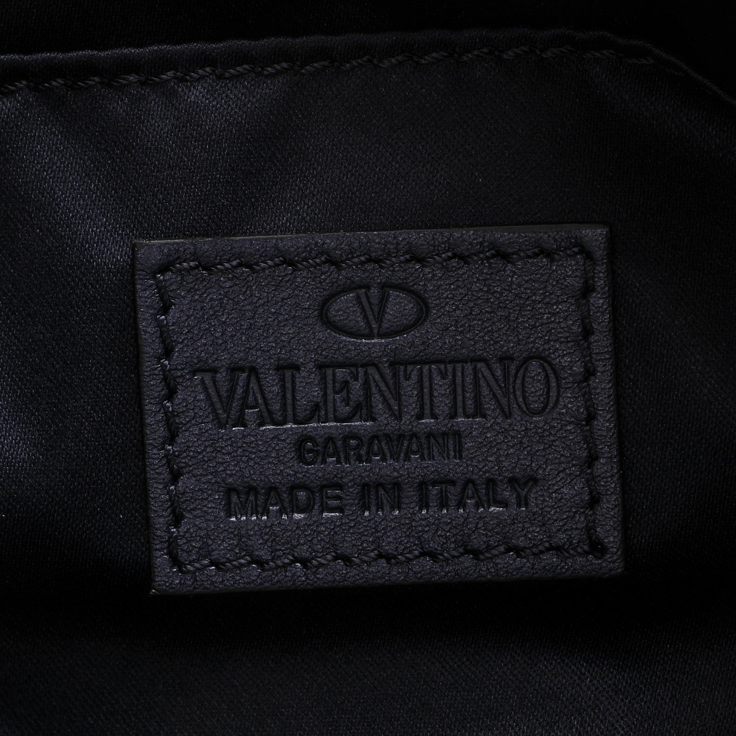Valentino Garavani Nylon Camustars Medium Zip Pouch Marine Light Ivory 6 of 6