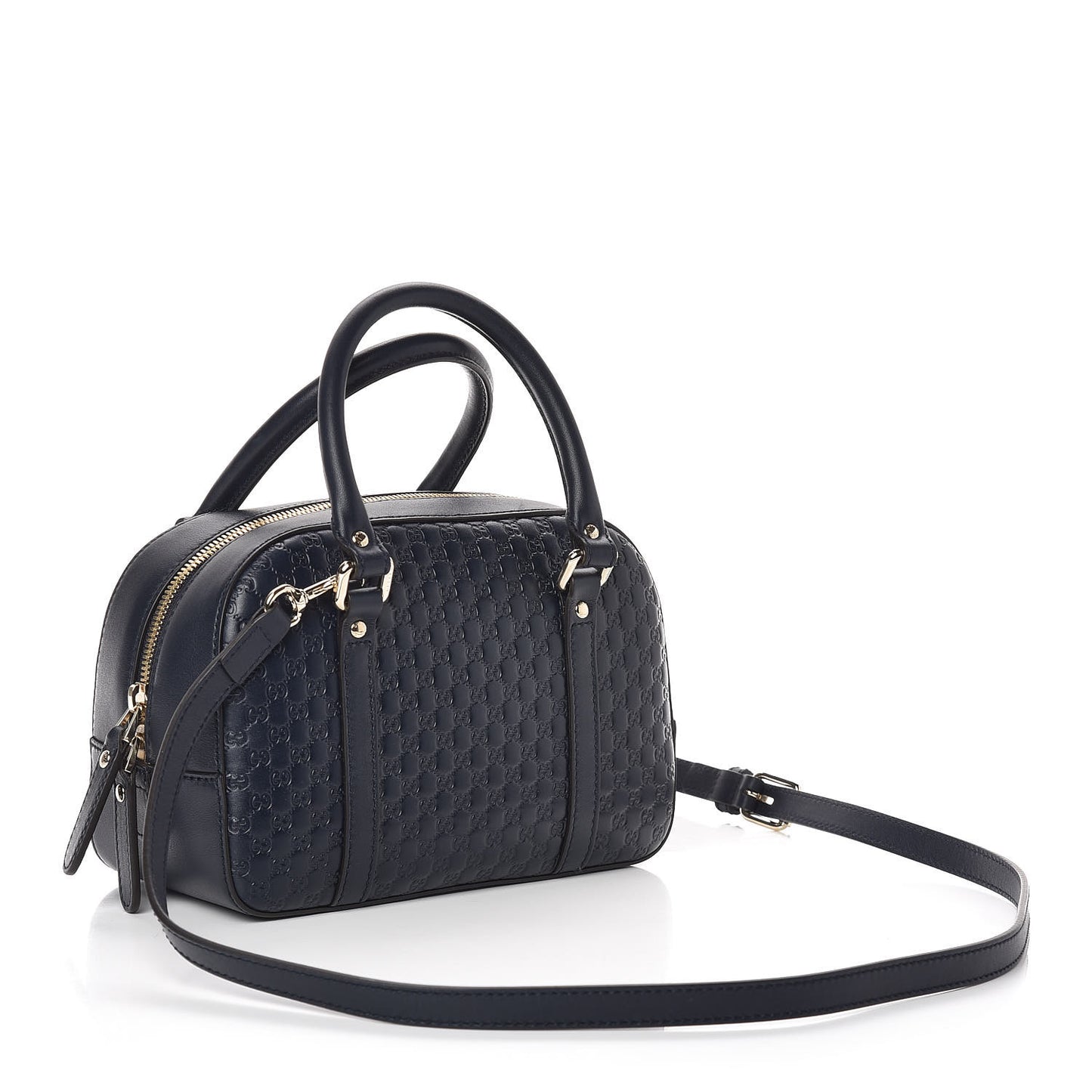 Soft Microguccissima Small Crossbody Bag Blue