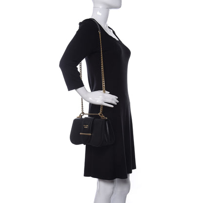 Prada City Calfskin Sidonie Small Chain Crossbody Bag Black 2 of 14