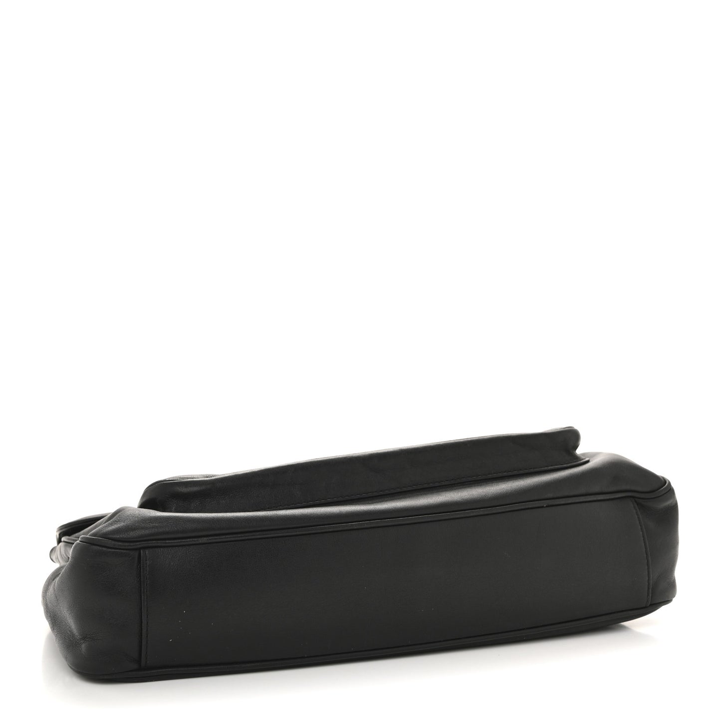 Calfskin Gancio Lock Shoulder Bag Black