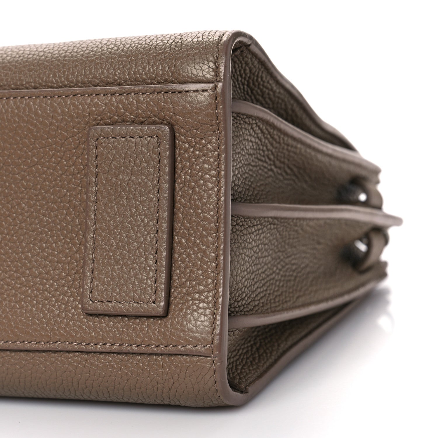 Saint Laurent Grained Calfskin Baby Sac De Jour Souple Taupe 9 of 12
