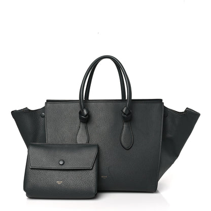 Celine Grained Calfskin Small Tie Knot Tote Anthracite 3 of 15