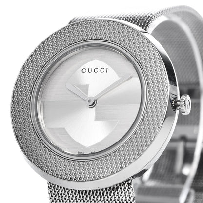 Gucci Stainless Steel 36mm U-Play Mesh Quartz Watch 8 of 9