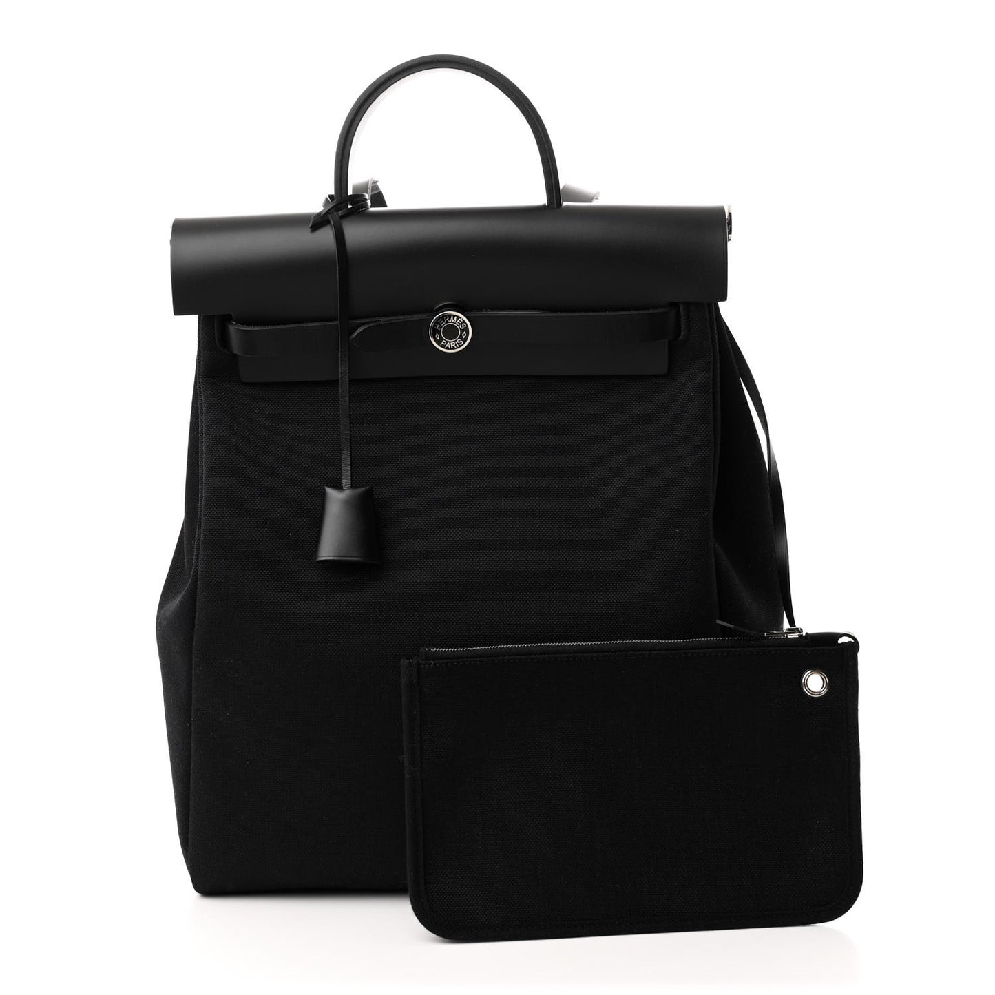 Military Toile Vache Hunter Herbag a Dos Zip Retourne Backpack Black