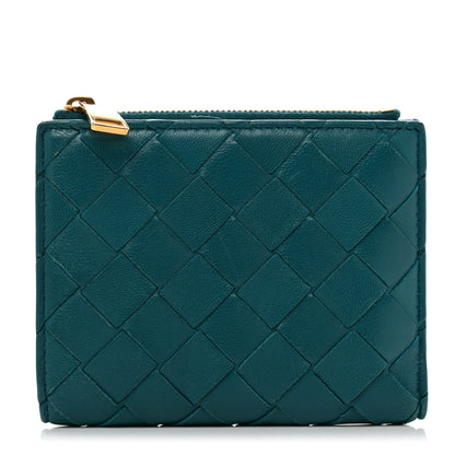 Bottega Veneta Nappa Intrecciato Bifold Zip Wallet Mallard 1 of 8