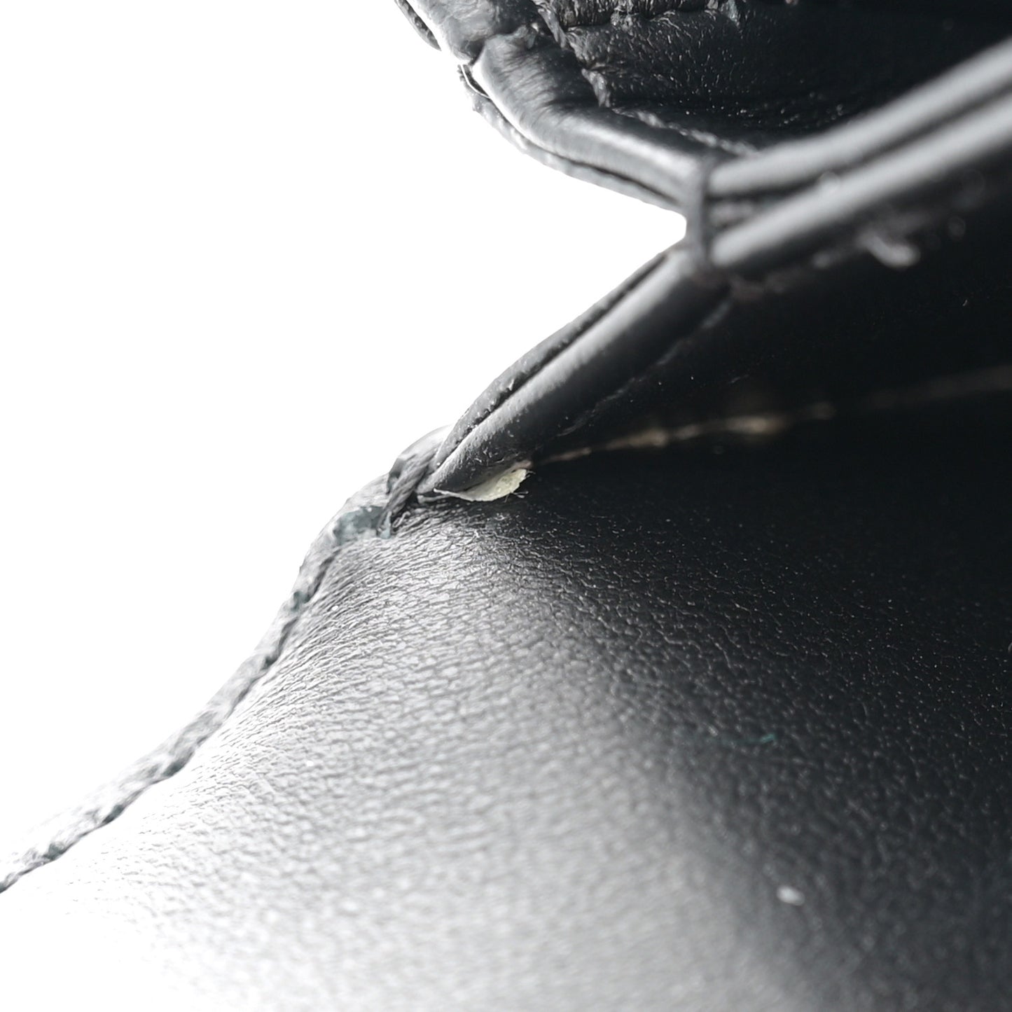 Shiny Calfskin Triomphe Mini Besace Clea Black