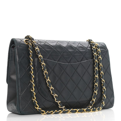 Chanel Lambskin Quilted Medium Double Flap Black 3 of 11