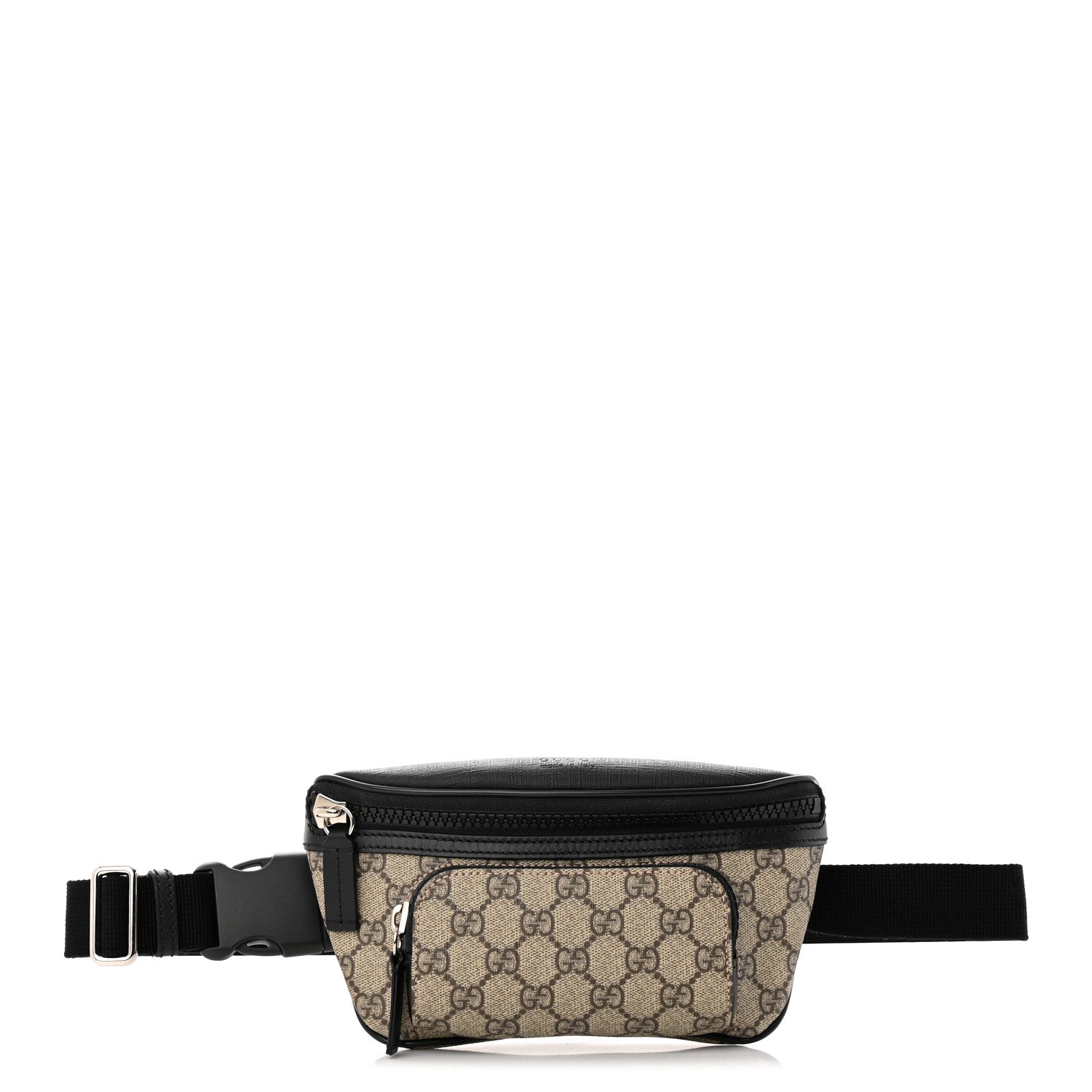 Gucci GG Supreme Monogram Belt Bag Black 1 of 14