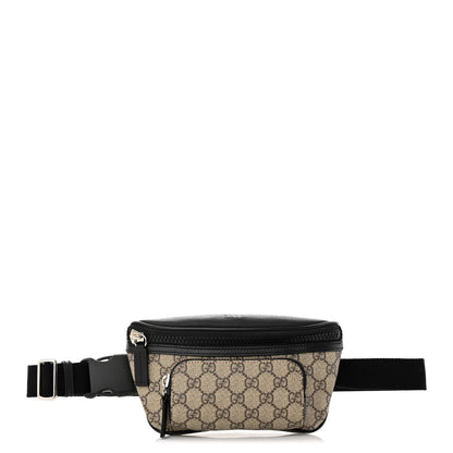 Gucci GG Supreme Monogram Belt Bag Black 1 of 14