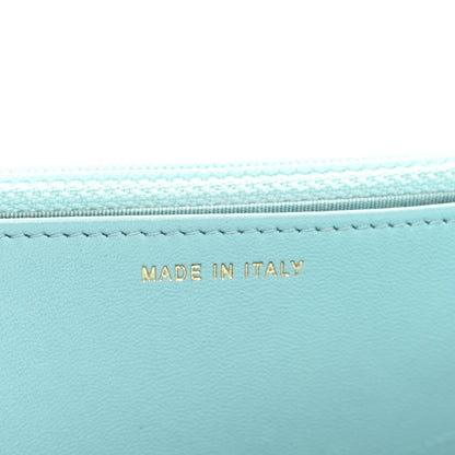 Chanel Lambskin Quilted Trendy CC Wallet On Chain WOC Light Blue 7 of 12