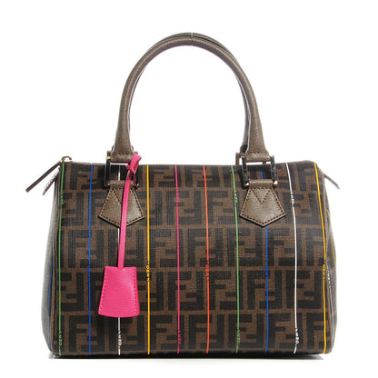Fendi Zucca Spalmati Striped Boston Tobacco Multicolor 1 of 11