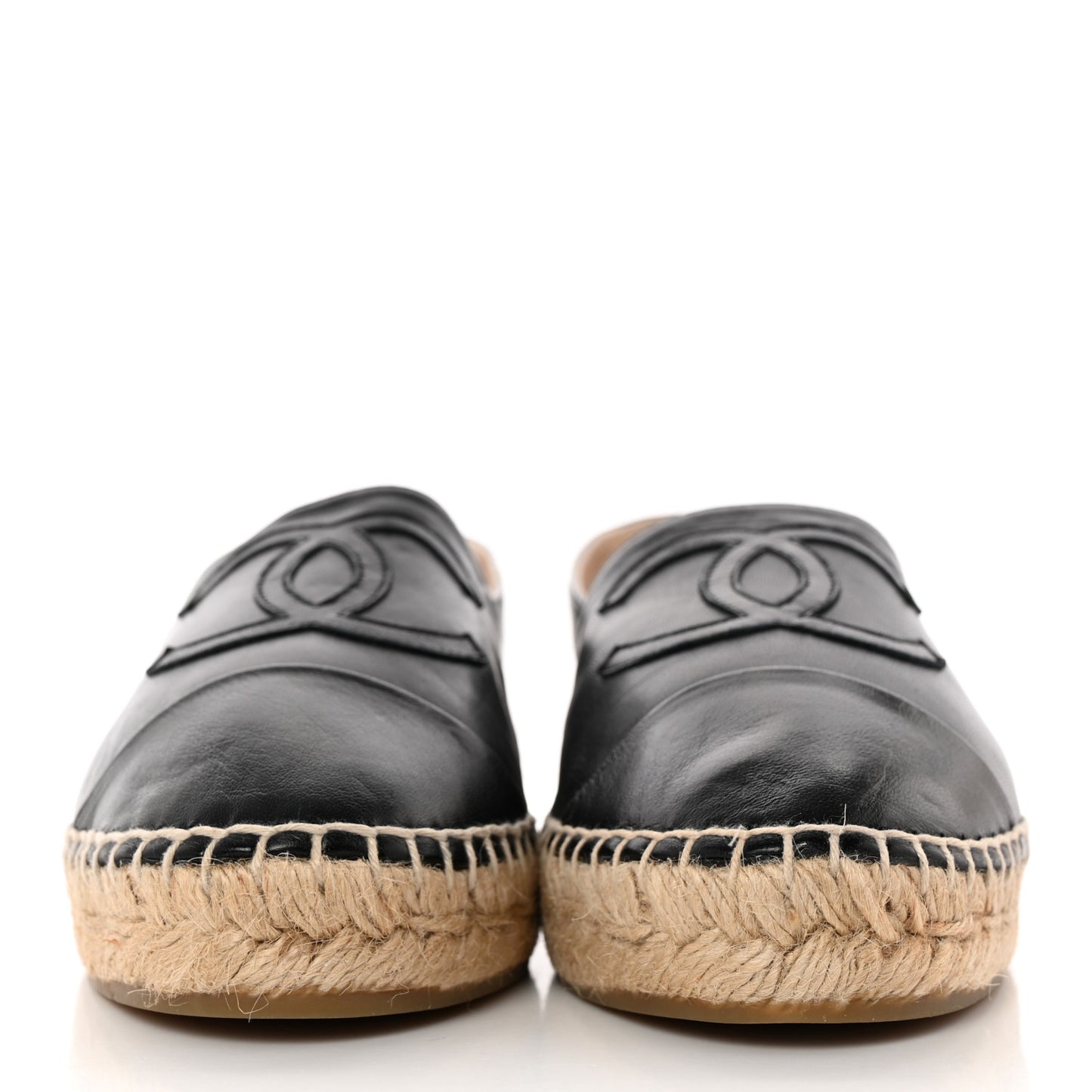 Lambskin CC Espadrilles 38 Black