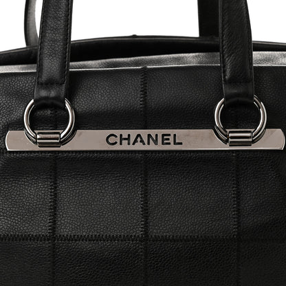 Chanel Caviar Square Stitched Large Tote Black 11 of 15