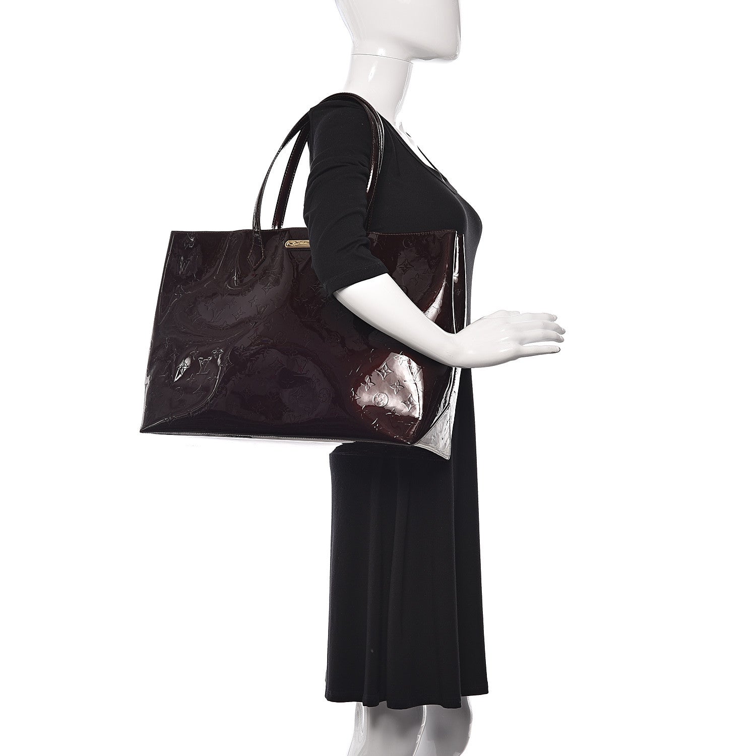 Louis Vuitton Vernis Wilshire GM Amarante 2 of 12