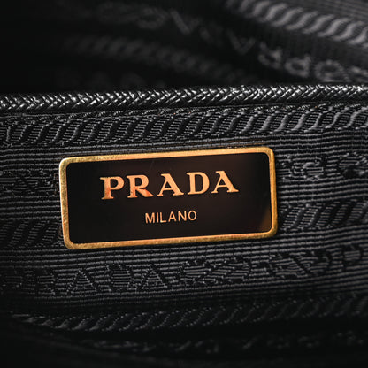 Prada Tessuto Nylon Saffiano Small Tote Black 6 of 9