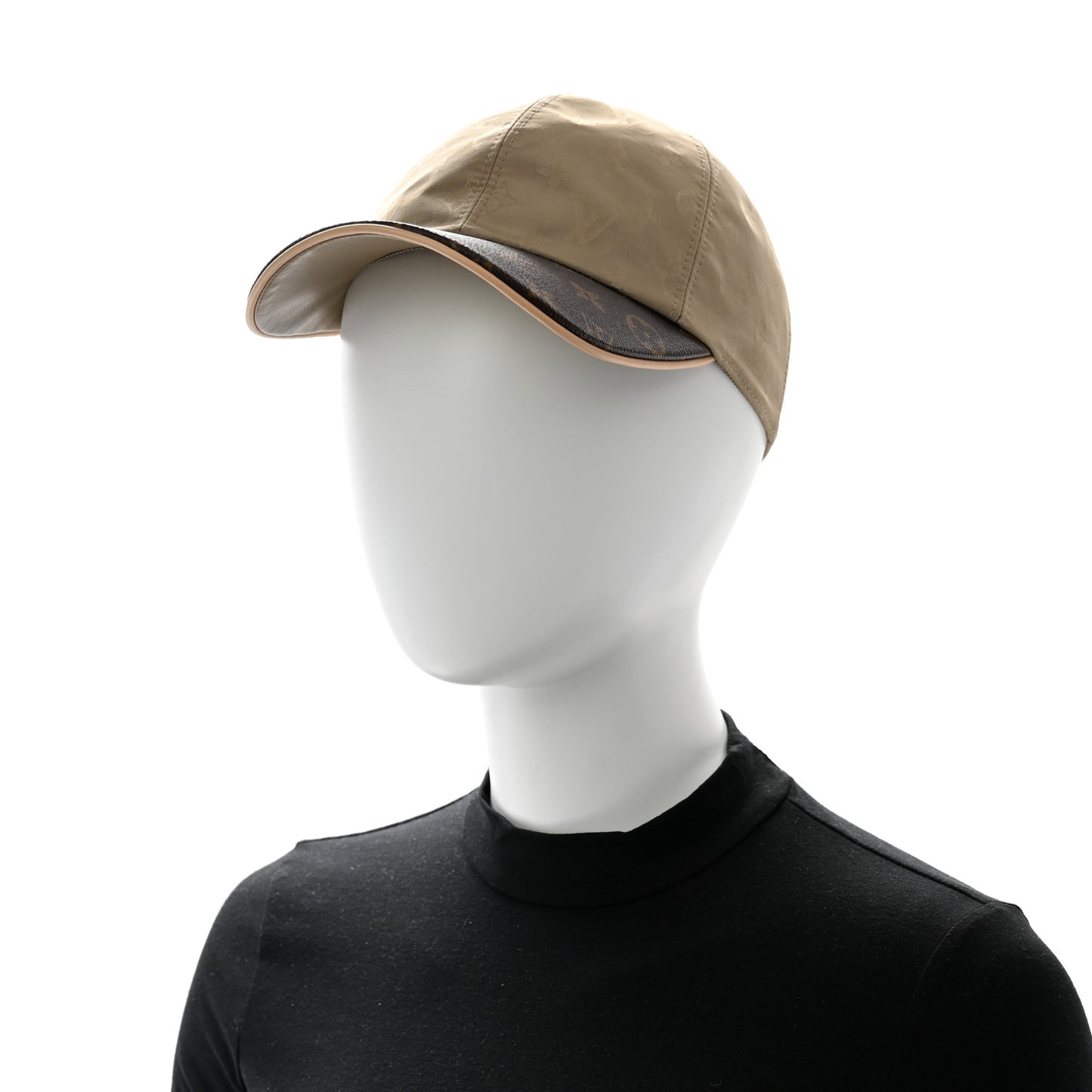 Monogram Polyester Silk LV Get Ready Cap M Beige