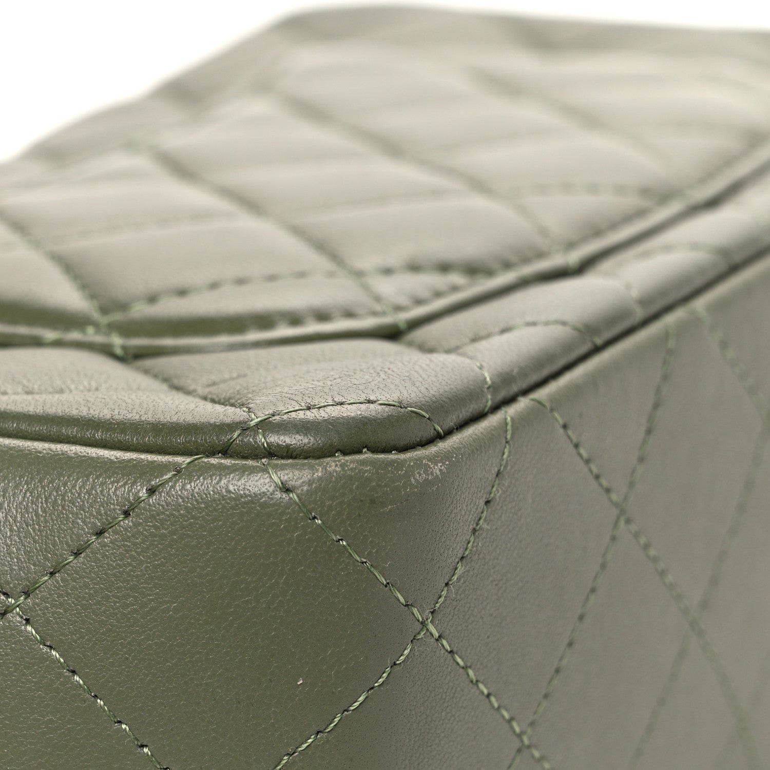 Chanel Lambskin Quilted Mini Rectangular Flap Green 11 of 11