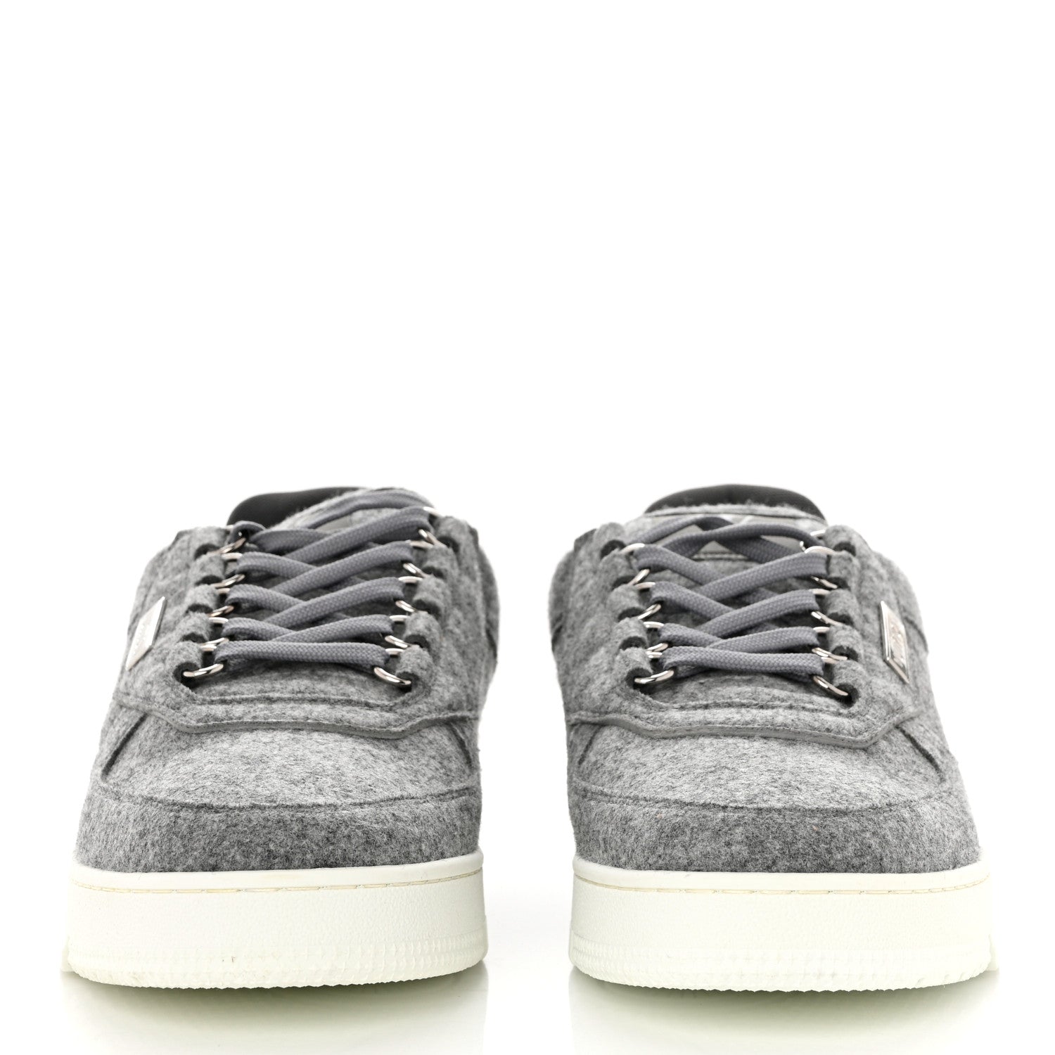 Louis Vuitton Wool Mens LV Trainer Sneakers 8 Grey 2 of 7