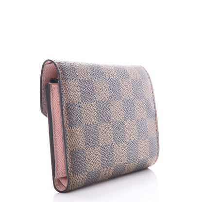 Louis Vuitton Damier Ebene Victorine Wallet Rose Ballerine 3 of 8