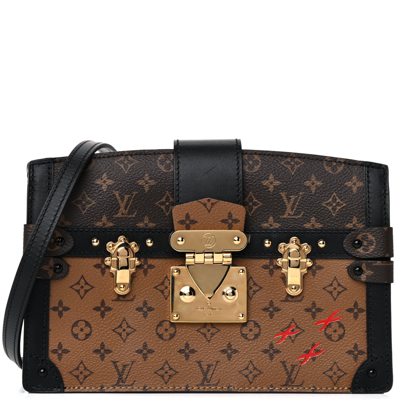 Reverse Monogram Trunk Clutch