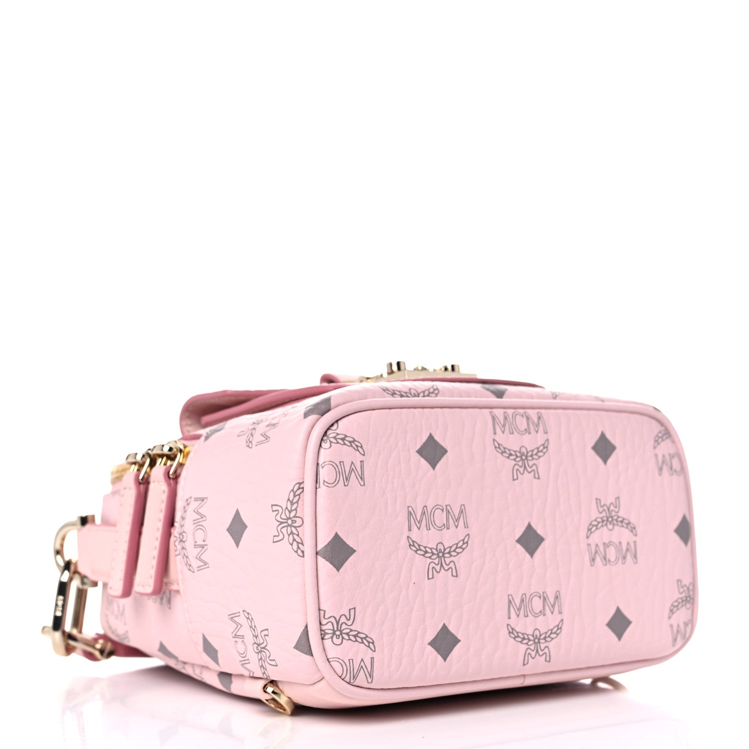 MCM Visetos X-Mini Patricia Backpack Powder Pink 5 of 10