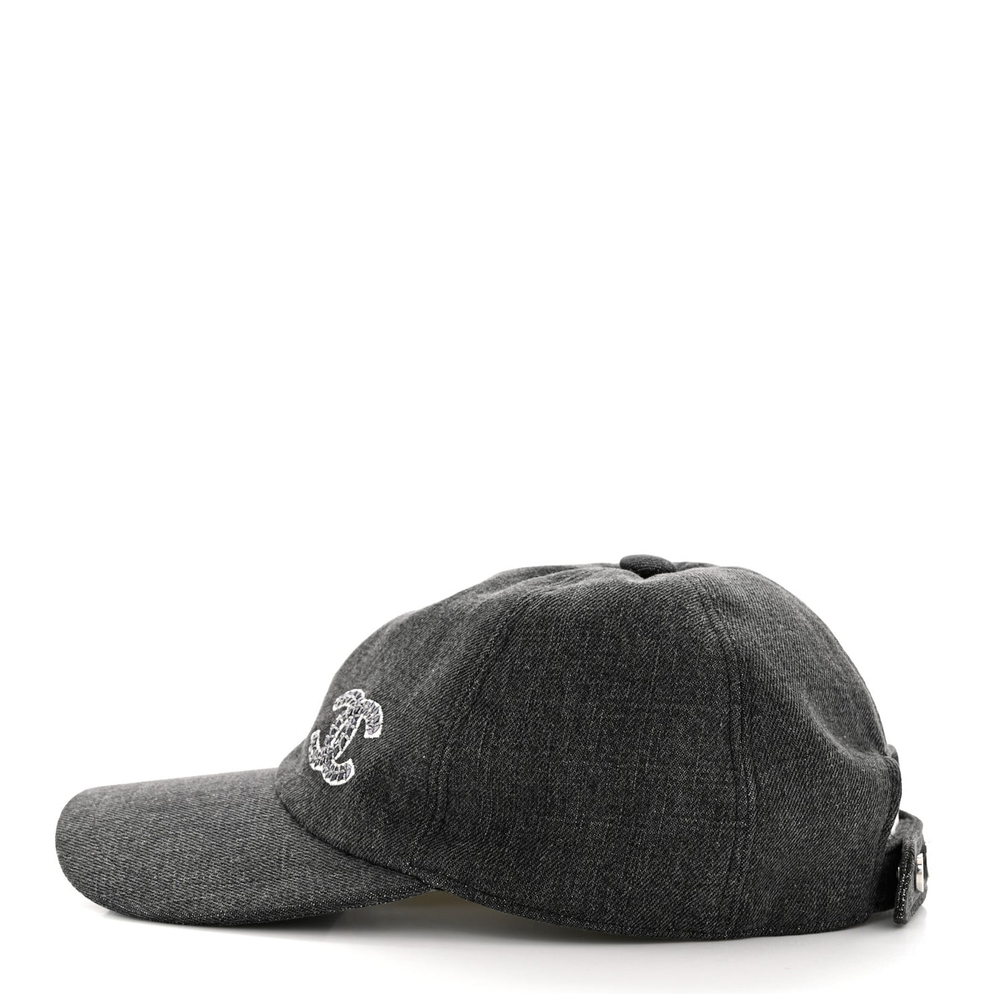 Cotton Sequin CC Cap Hat Black