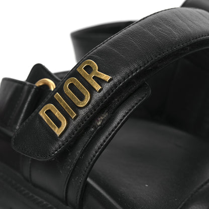 Christian Dior Lambskin Dioract 10mm Sandals 39 Black 13 of 15
