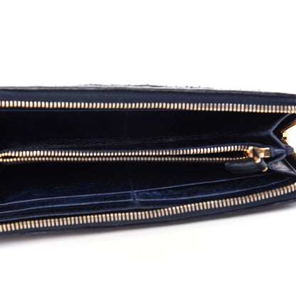 Miu Miu Nappa Matelasse Lux Zip Around Wallet Bluette 5 of 8