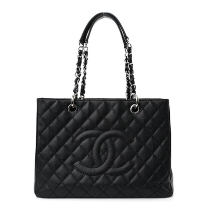 Chanel Caviar Quilted Grand Shopping Tote GST Black 1 of 11
