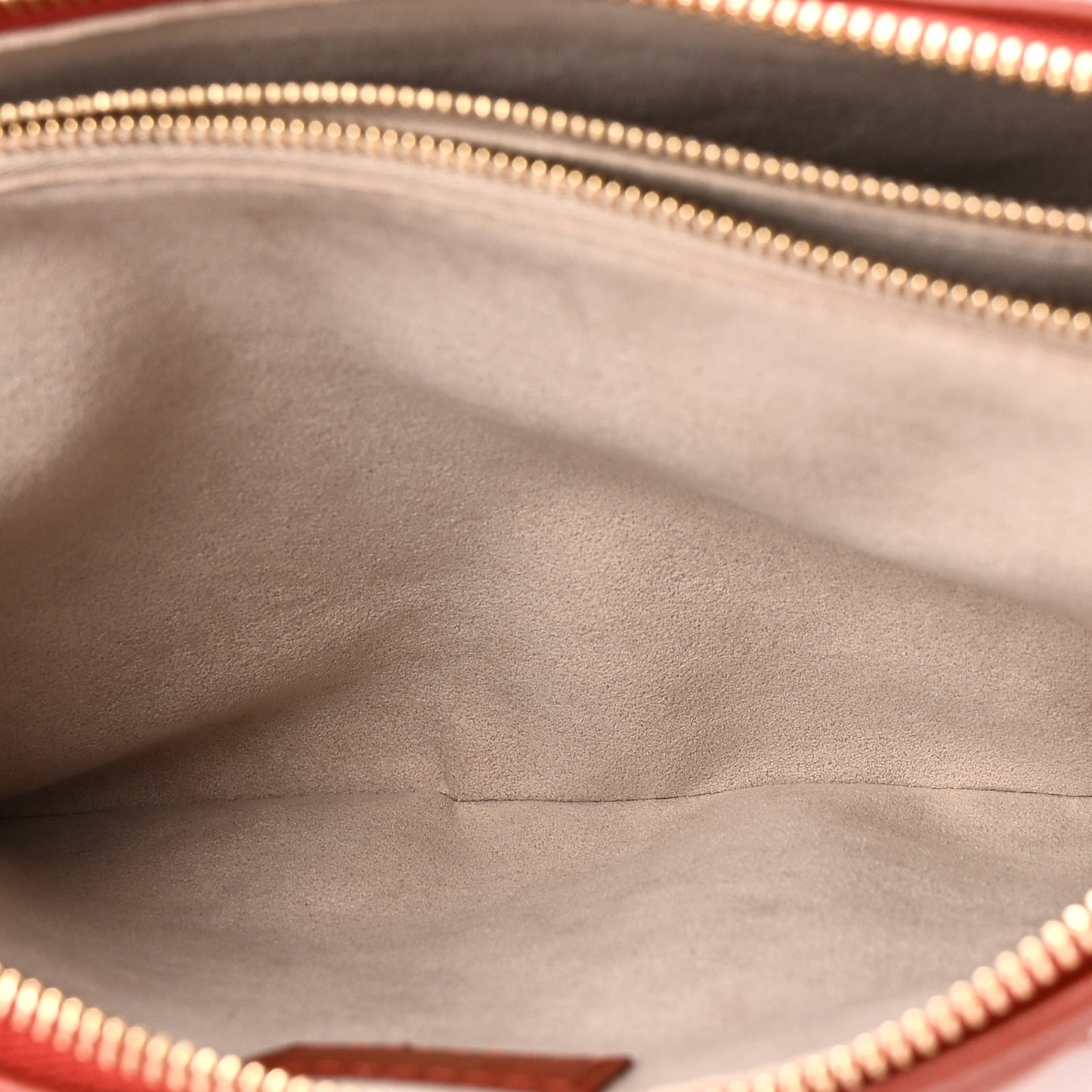 Lambskin Embossed Monogram Coussin PM Terracotta Brown