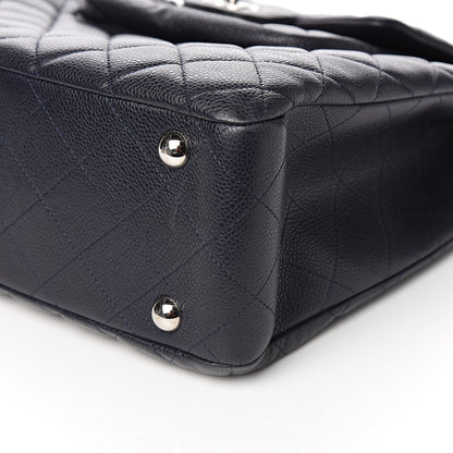 Chanel Caviar Quilted Flap Tote Marine 8 of 10