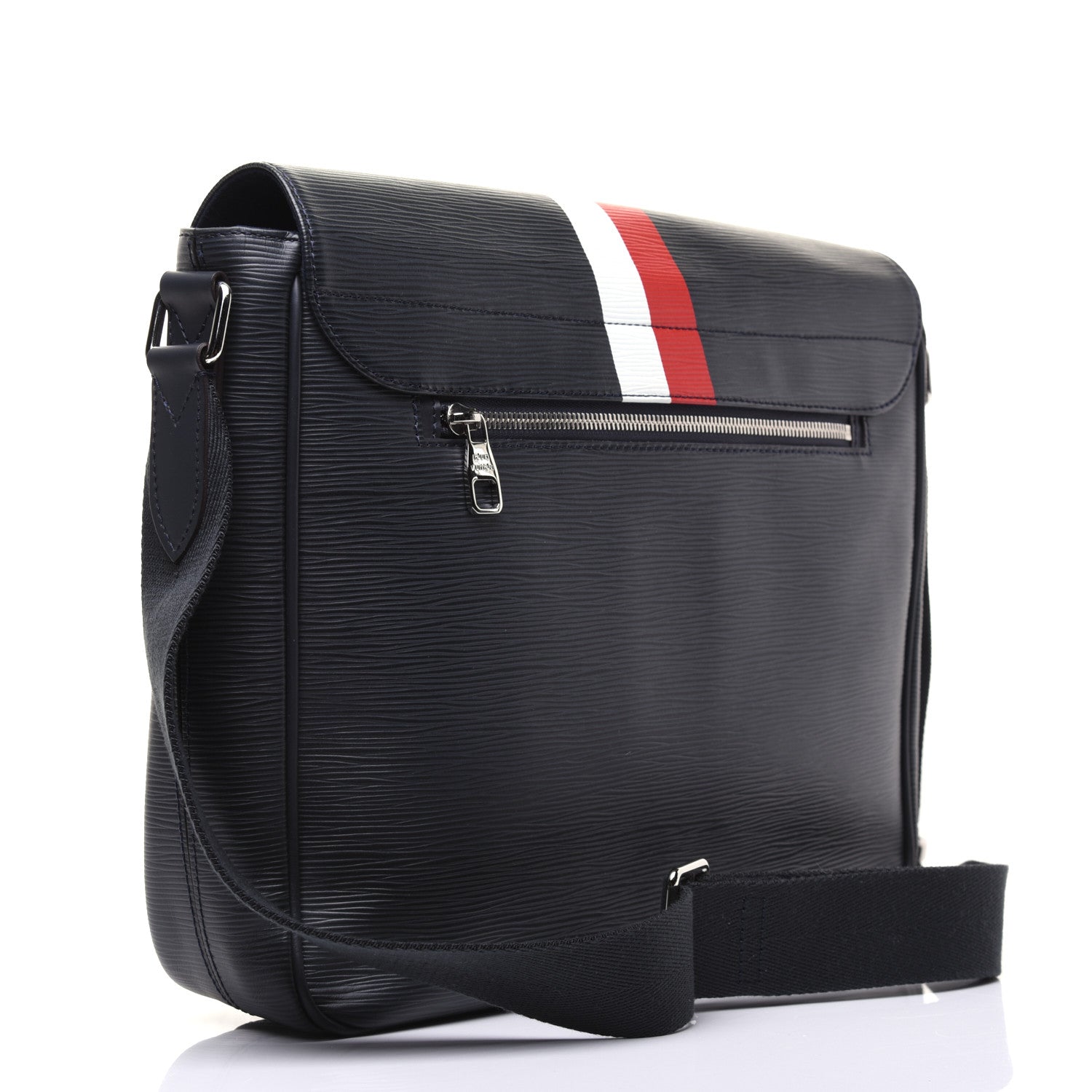 Louis Vuitton Epi Christopher Messenger Navy Stripes 3 of 16
